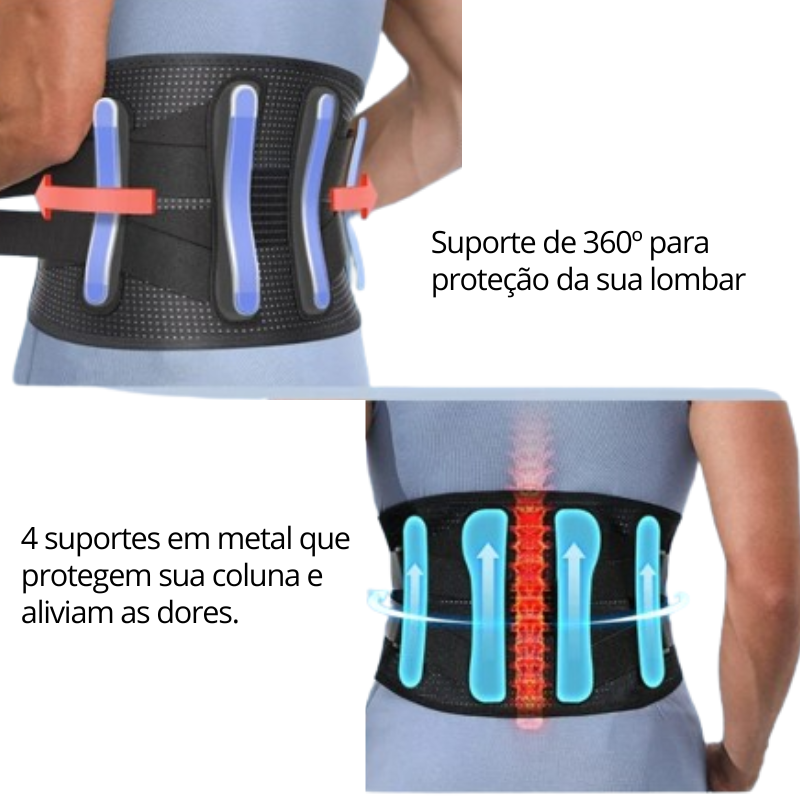 LombFit - Cinta Lombar Semirrígida de Proteção