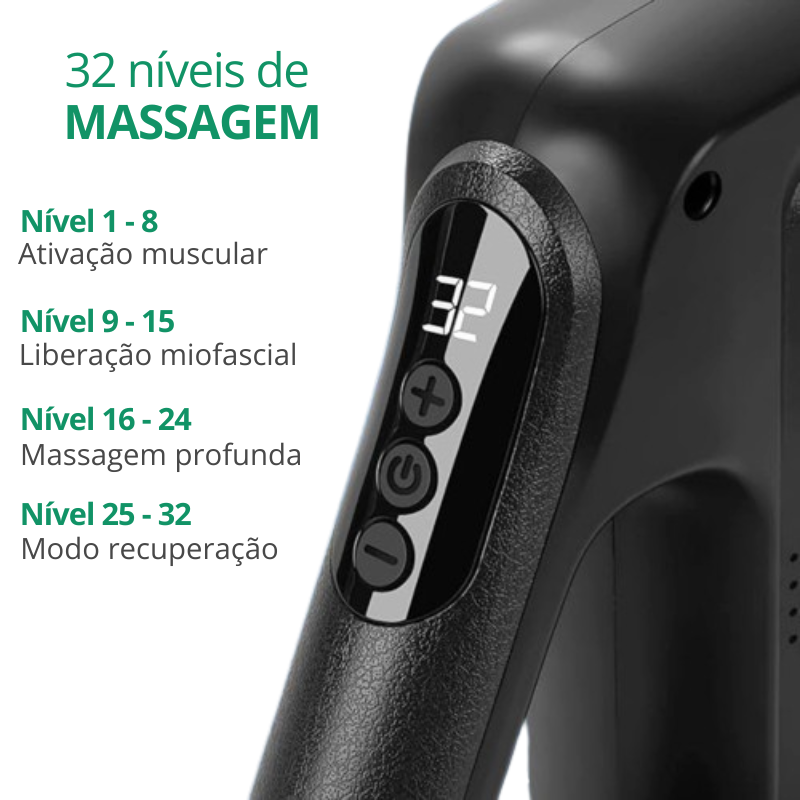 Massageador de Recuperação Muscular com 32 níveis